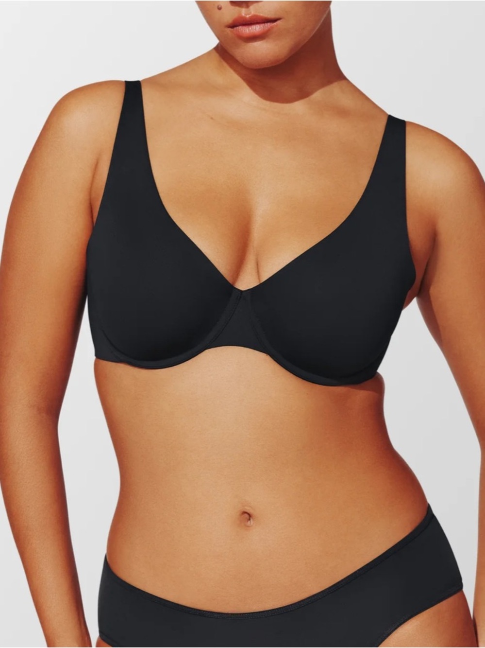 ThirdLove Second Skin Unlined Bra Black Size 40E(DD)
